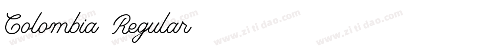 Colombia-Regular字体转换