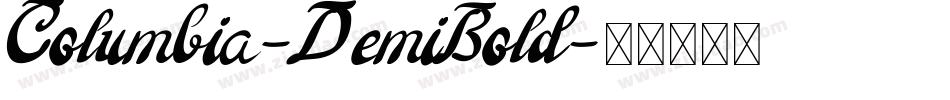 Columbia-DemiBold字体转换