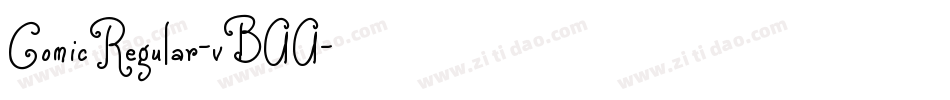 ComicRegular-vBAA字体转换