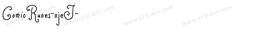 ComicRunes-njeJ字体转换
