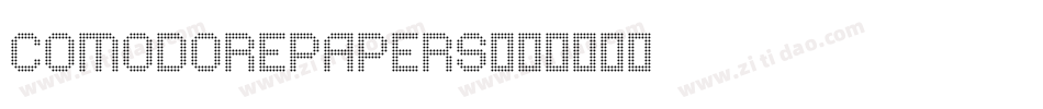comodorepapers字体转换