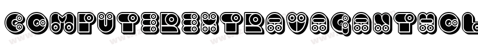 ComputerExtravagantHollow字体转换 ComputerExtravagantHollow字体转换