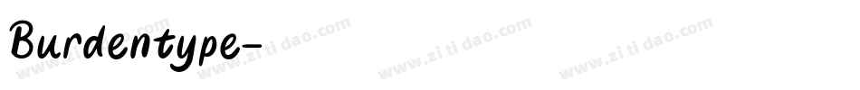 Burdentype字体转换