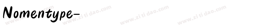 Nomentype字体转换