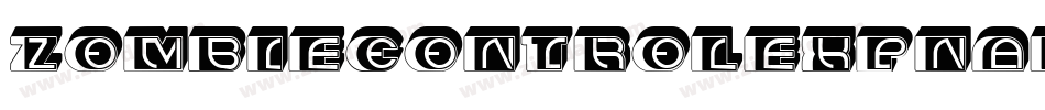 ZombieControlExpnadedItalic-89GA字体转换