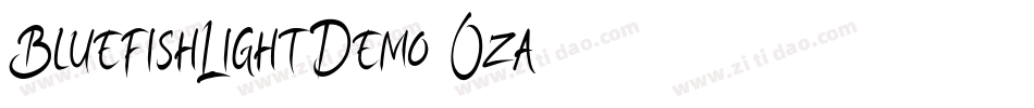 BluefishLightDemo-Oza8字体转换