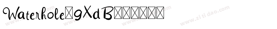 Waterhole-9XdB字体转换