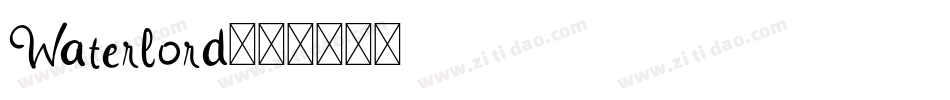 Waterlord字体转换