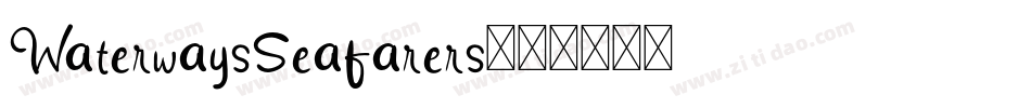 WaterwaysSeafarers字体转换
