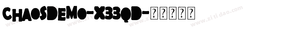 ChaosDemo-X33qd字体转换