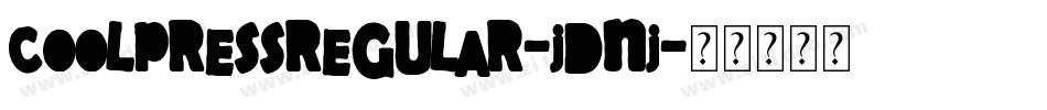 CoolPressRegular-JDnj字体转换