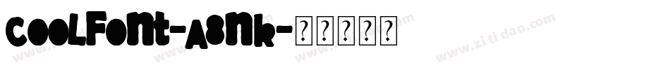 Coolfont-a8nK字体转换