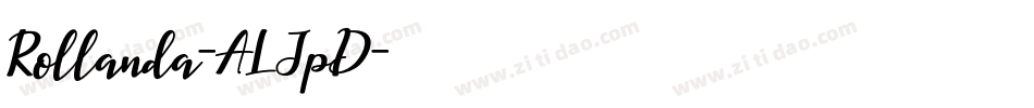 Rollanda-ALJpD字体转换