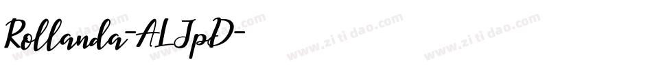 Rollanda-ALJpD字体转换