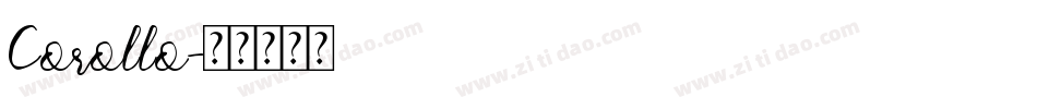 Corollo字体转换