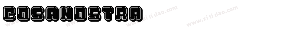 CosaNostra字体转换