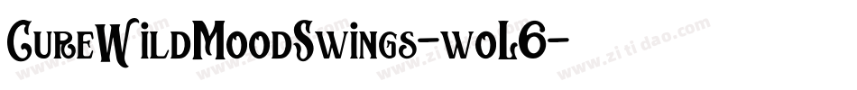 CureWildMoodSwings-woL6字体转换