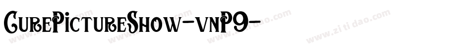 CurePictureShow-vnP9字体转换