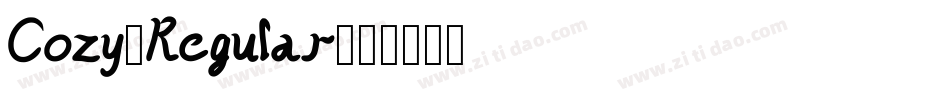 Cozy-Regular字体转换