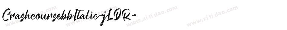 CrashcoursebbItalic-jLDR字体转换