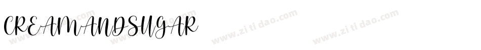 CREAMANDSUGAR字体转换