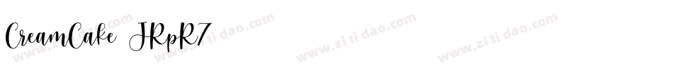 CreamCake-JRpR7字体转换