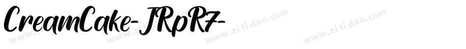CreamCake-JRpR7字体转换