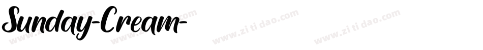 Sunday-Cream字体转换