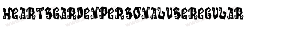 HeartsGardenPersonalUseRegular-Lgp4字体转换