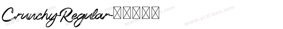 Crunchy-Regular字体转换