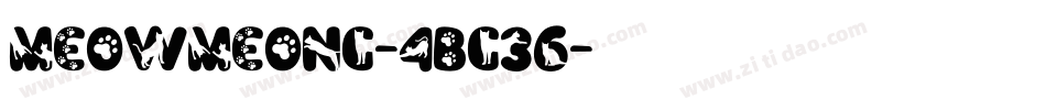 MeowMeong-4Bg36字体转换