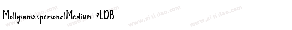 MollysansxcpersonalMedium-7LDB字体转换