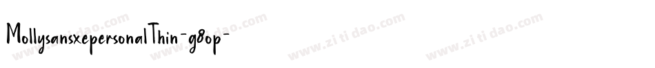 MollysansxepersonalThin-g8op字体转换