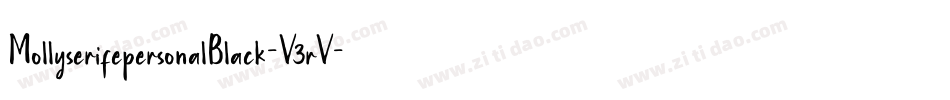 MollyserifepersonalBlack-V3rV字体转换