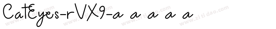 CatEyes-rVX9字体转换