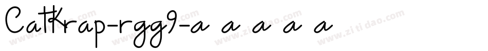 CatKrap-rgg9字体转换
