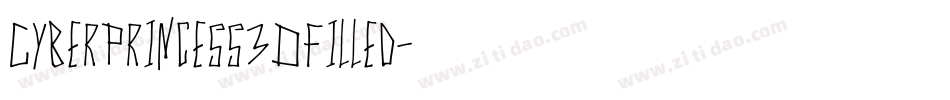 CyberPrincess3DFilled字体转换