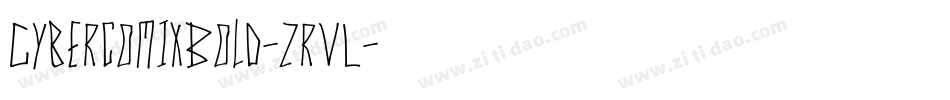 CybercomixBold-zrVL字体转换