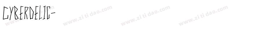 Cyberdelic字体转换