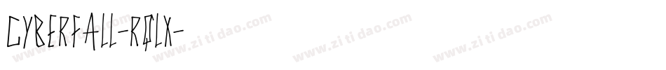 Cyberfall-rqlx字体转换