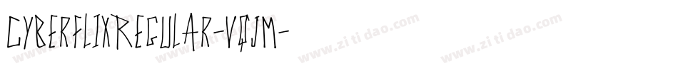 CyberflixRegular-vqjM字体转换