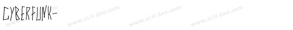 Cyberfunk字体转换