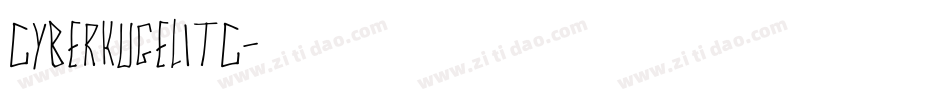 CyberkugelITC字体转换