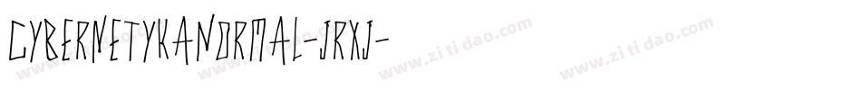 CybernetykaNormal-jrxj字体转换