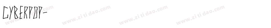 Cyberpop字体转换