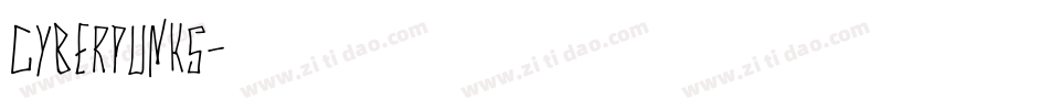 Cyberpunks字体转换