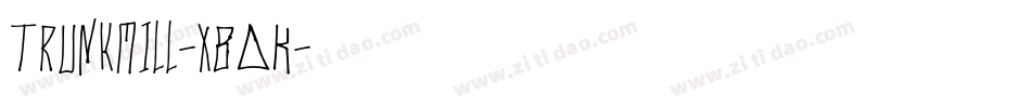 Trunkmill-x8OK字体转换