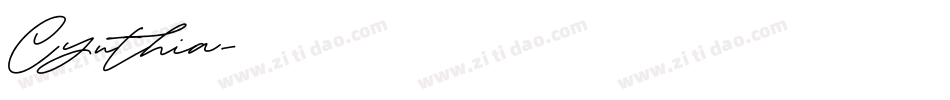 Cynthia字体转换