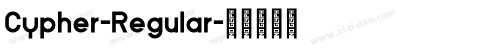 Cypher-Regular字体转换