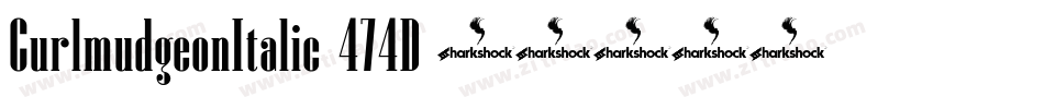 CurlmudgeonItalic-474D字体转换
